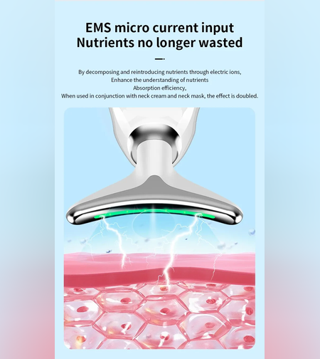 מכשיר למיצוק העור לפנים ולצוואר