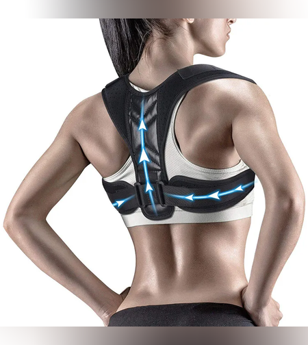 חגורת גב מתכווננת להקלה על עמוד שדרה