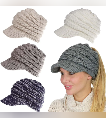 כובעי נשים סתיו חורף כובעי סריגה רכים