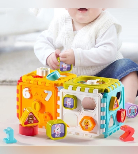 קוביית אבני בניין דיגיטליות צעצוע לחינוך מוקדם לתינוק