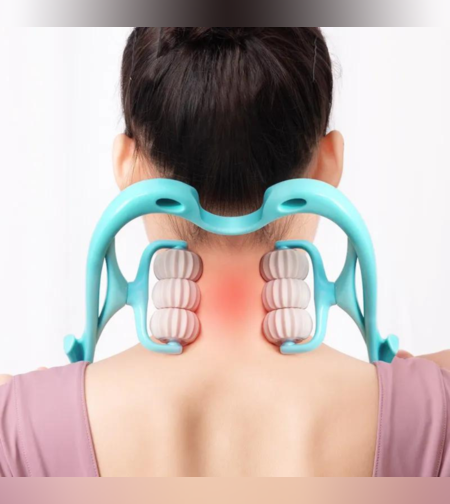 מכשיר לעיסוי צוואר בעל 6 גלילים