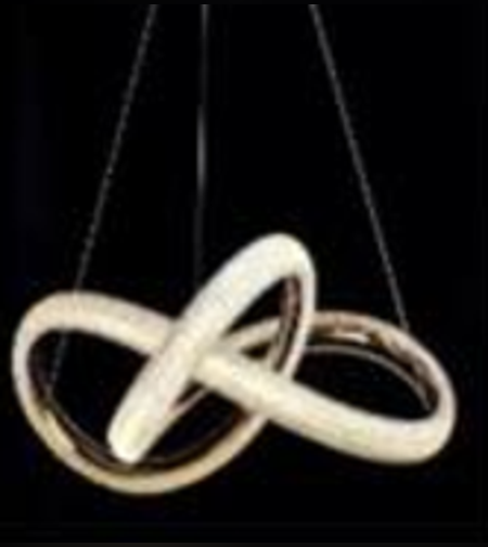 גוף תאורה תלוי שחור/זהב ALSF479 57W