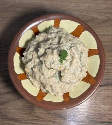 Eggplant salad in tahini - baba ganoush (500 g)