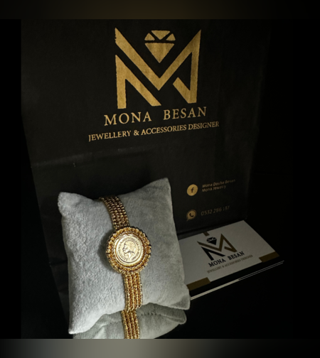 צמיד קשיח יוקרתי שיבוץ תמונה / לירה