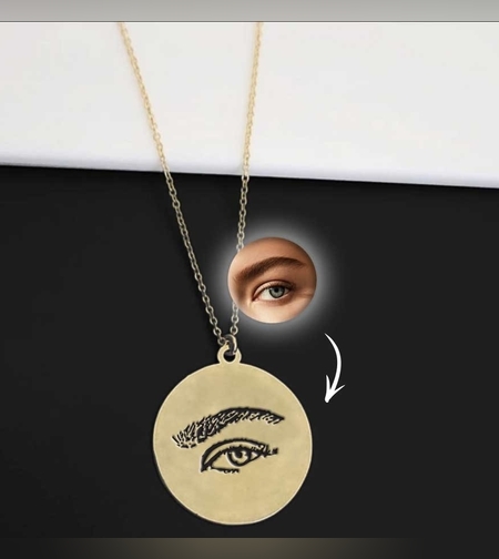 שרשרת גולדפילד פלטה עגולה לחריטה