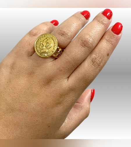 טבעת לירה בעיצוב מיוחד דגם B