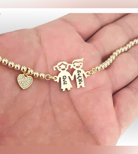 צמיד תליוני ילדים וכדורי גולדפילד