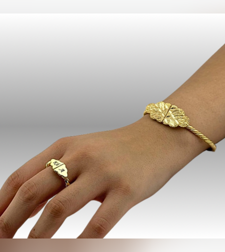 סט צמיד קשיח-מברום+טבעת