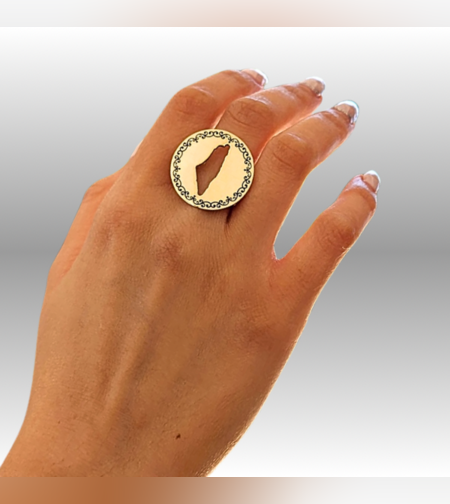 טבעת מפת ישראל