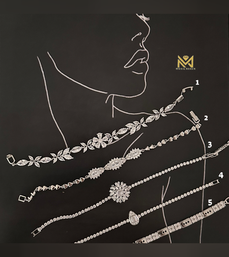 צמיד קריסטלים טניס במגוון עיצובים