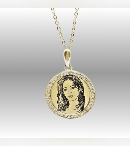 שרשרת תמונה עם מסגרת מזורקנת