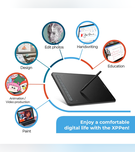 📱 XP-Pen Deco MW טאבלט גרפי אלחוטי קליל ומתקדם ליצירה בכל מקום!