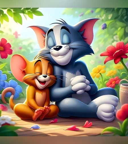 טום וג'רי חברים