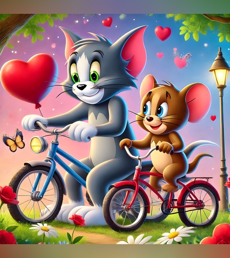 טום וג'רי על אופניים 2