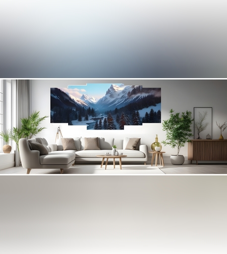 נוף הרים בשוויץ