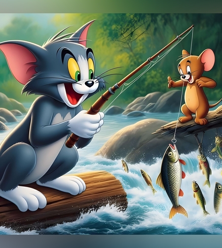 טום וג'רי דגים