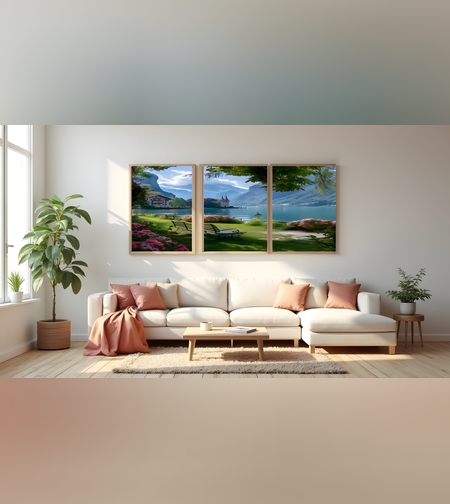 מבט מהכפר לנהר