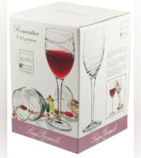 סט של 4 כוסות של חברת ברומיולי לואיג'י איטלה 380 מ