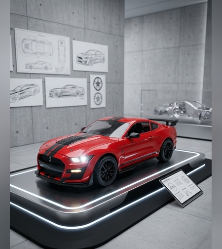 דגם רכב מתכתי ספורט | מכונית מיניאטורית יוקרתית | בהדמיה לרכב אמיתי