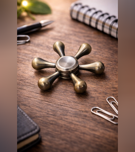 ספינר מתכתי מעוצב | להפחתת לחץ וריכוז משופר | דגם טיפות