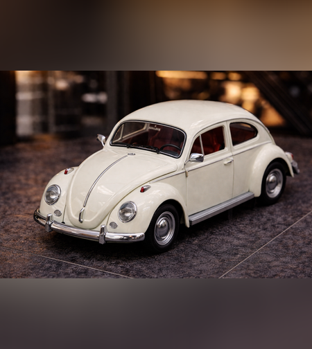 דגם רכב מתכתי Volkswagen Beetle קלאסי | חיפושית קלאסית מיניאטורית | בהדמיה לרכב אמיתי