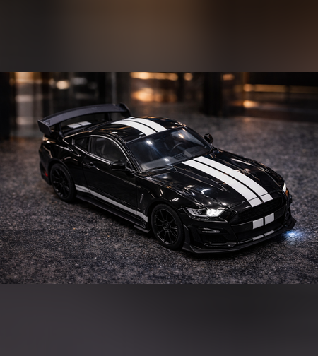 דגם רכב מתכתי Ford Mustang ספורט | מכונית מיניאטורית יוקרתית | בהדמיה לרכב אמיתי