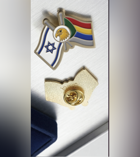 סיכת דש מתכת | דגל ישראל ודגל העדה הדרוזית