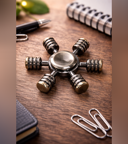 ספינר מתכתי מעוצב | להפחתת לחץ וריכוז משופר - דגם בולטים קלאסי