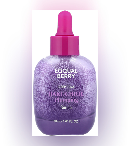 EQQUALBERRY Deep Cera Bakuchiol Plumping Serum – סרום באקוצ'יול למיצוק, מילוי ושיקום מחסום העור (30m