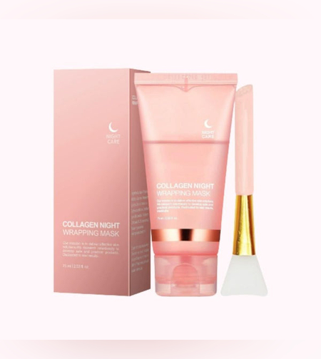 מסכת קולגן למיצוק וזוהר מיידי – Medicube Collagen Night Wrapping Mask