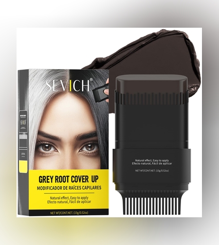 SEVICH Grey Root Cover Up – פודרה לכיסוי שורשים והסתרת שיער לבן במראה טבעי