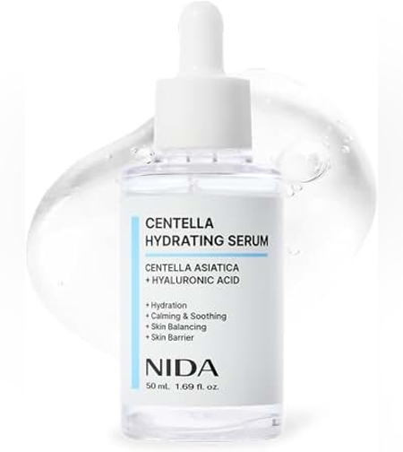 NIDA Centella Hydrating Serum – סרום לחות והרגעה סנטלה וחומצה היאלורונית (50 מ