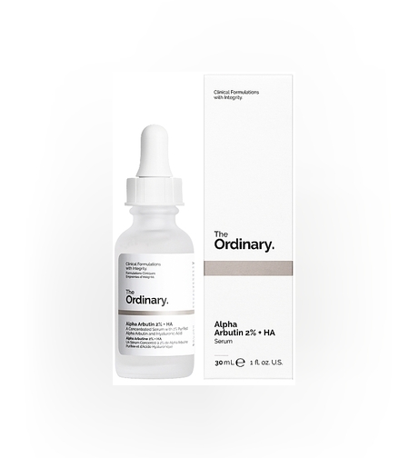 The Ordinary Alpha Arbutin 2% + HA – סרום עוצמתי להבהרת כתמים, טיפול בפיגמנטציה ואיזון גוון העור (30ml)