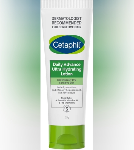 Cetaphil Daily Advance Ultra Hydrating Lotion – תחליב לחות אולטרה-אינטנסיבי לעור יבש ורגיש במיוחד – 225 גרם