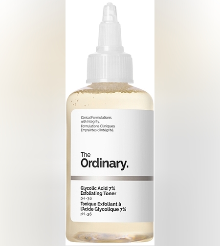 The Ordinary Glycolic Acid 7% Exfoliating Toner – טונר חומצה גליקולית לחידוש מרקם העור, הבהרה וזוהר יוצא דופן