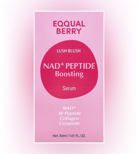EQQUALBERRY Lush Blush NAD+ Peptide Boosting Serum – סרום בוסטר למיצוק, אנרגיה תאית והצערת העור (30ml)