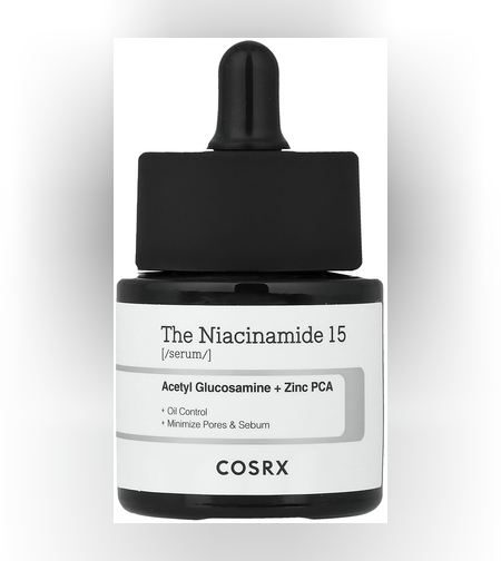 COSRX The Niacinamide 15 Serum – סרום ניאצינמיד מרוכז לניקוי נקבוביות, איזון שומן ושיפור מרקם העור (20ml)