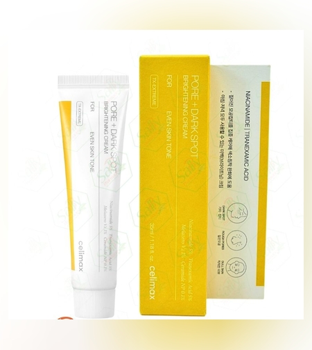 Celimax Pore + Dark Spot Brightening Cream – קרם הבהרה לטיפול בכתמים ונקבוביות (35 מ