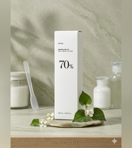 Anua Heartleaf 70 Daily Relief Lotion – תחליב לחות יומיומי להרגעה ושיקום העור (200ml)