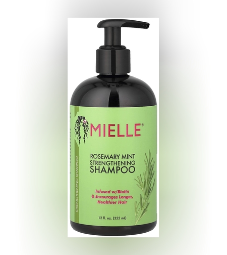 Mielle Rosemary Mint Strengthening Shampoo – שמפו רוזמרין ומנטה לחיזוק וצמיחת השיער (מועשר בביוטין) – 355 מ