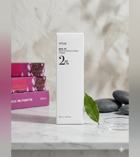Anua BHA 2% Gentle Exfoliating Toner – טונר פילינג עדין לניקוי נקבוביות וחידוש העור (150ml)