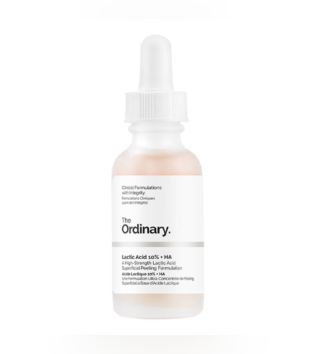 The Ordinary Lactic Acid 10% + HA – סרום חומצה לקטית לקילוף עדין, חידוש העור והענקת זוהר (30ml)