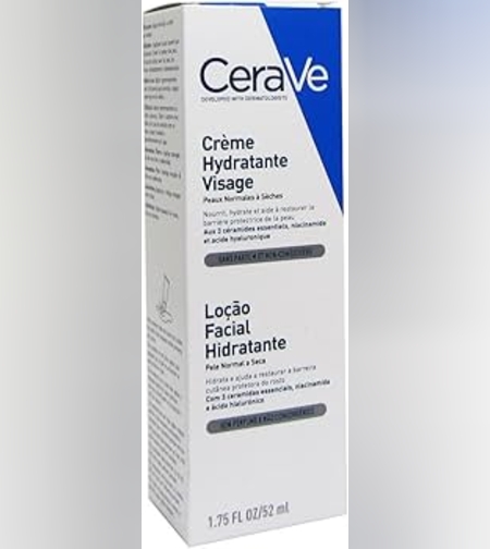 CeraVe Facial Moisturizing Lotion – תחליב לחות לפנים לעור רגיל עד יבש (52 מ