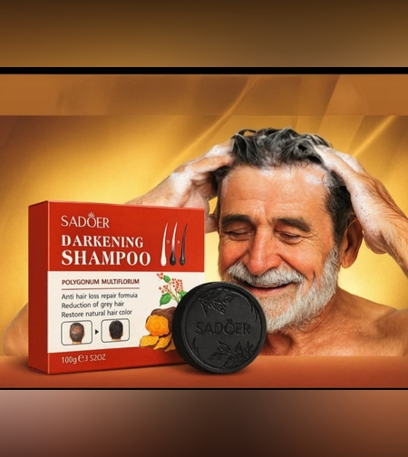 💆‍♂ SADOER Darkening Shampoo - סבון מוצק לשיער עם Polygonum Multiflorum