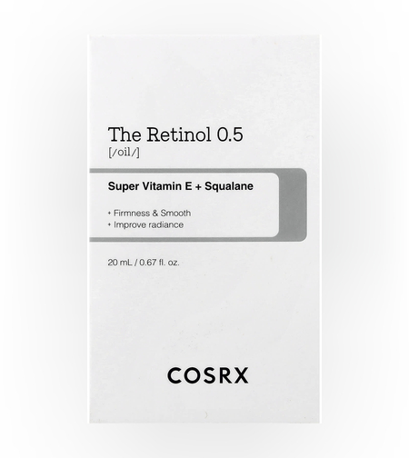 COSRX The Retinol 0.5 Oil – שמן רטינול עוצמתי למיצוק, חידוש אינטנסיבי וטיפול בקמטים (20ml)