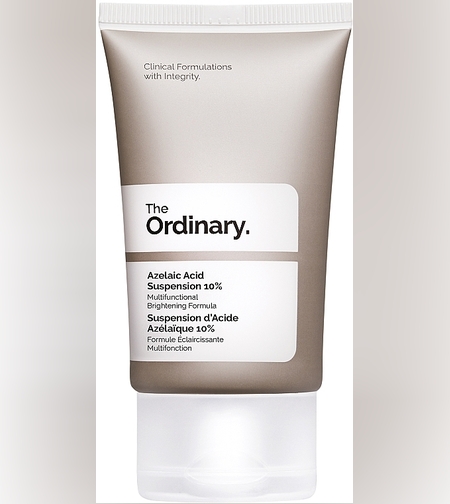 The Ordinary Azelaic Acid Suspension 10% – קרם חומצה אזלאית להבהרה, טיפול באדמומיות ואיזון מרקם העור (30ml)
