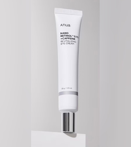 Anua Nano Retinol 0.1% + Caffeine Revitalizing Eye Cream – המבט שלך מעולם לא נראה ערני יותר
