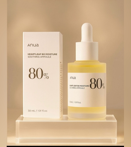 💧 Anua Heartleaf 80% Moisture Soothing Ampoule - אמפולה מרגיעה ומלחחת 💧
