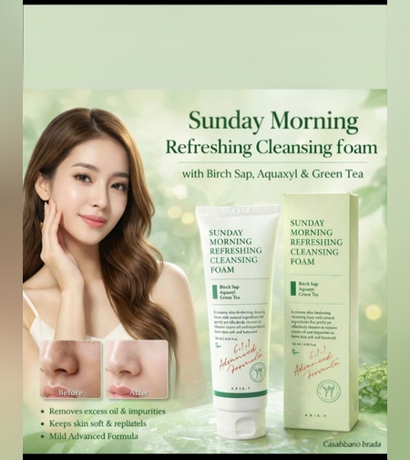 Sunday Morning Refreshing Cleansing Foam – סבון פנים מרענן לניקוי עמוק ועדין