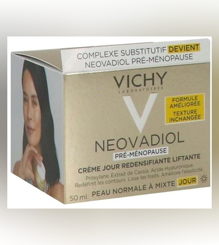 VICHY Neovadiol Pré-Ménopause – קרם יום מחטב ומשיב נפח לתקופת טרום גיל המעבר, לעור רגיל עד מעורב (50ml)